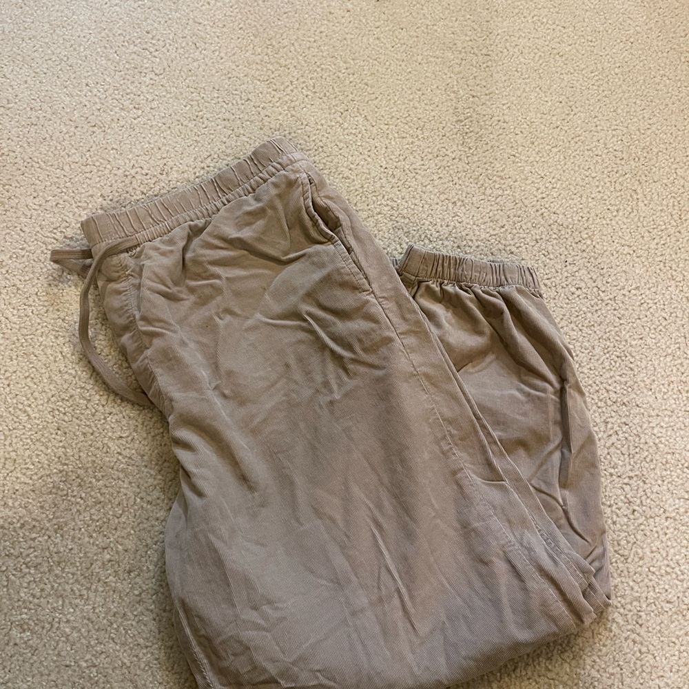 Casual Tan Jogger Pants